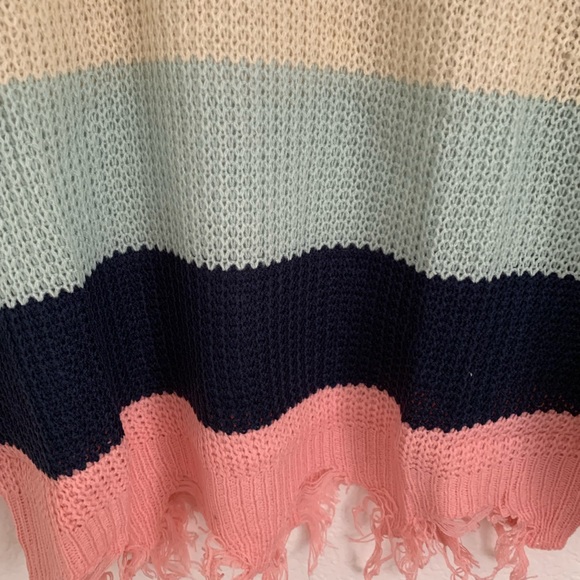 Pippidip Distressed V-Neck Sweater, New - Picture 8 of 12